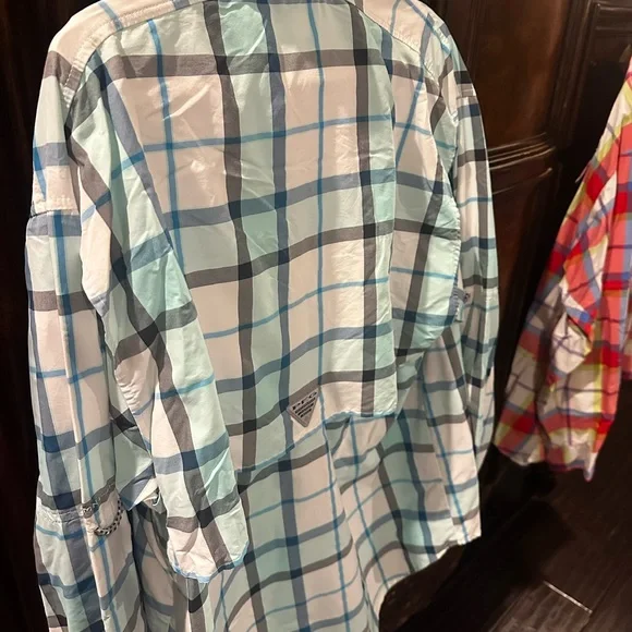 COLUMBIA FISHING SHIRTS (2) PFG SUPER BAHAMA LONG SLEEVE MED (RUNS BIG) - Picture 7 of 7